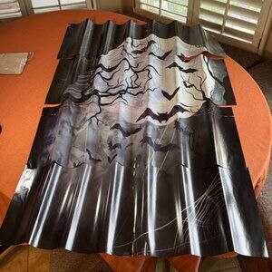 Halloween Photo Backgroup "Spooky Scene" measures 39" W x 52" H
